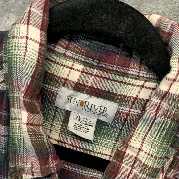 🍑Sunriver Men Shirt Winter Button-Down Pocket Casual Plaid XL - Picture 4 of 12